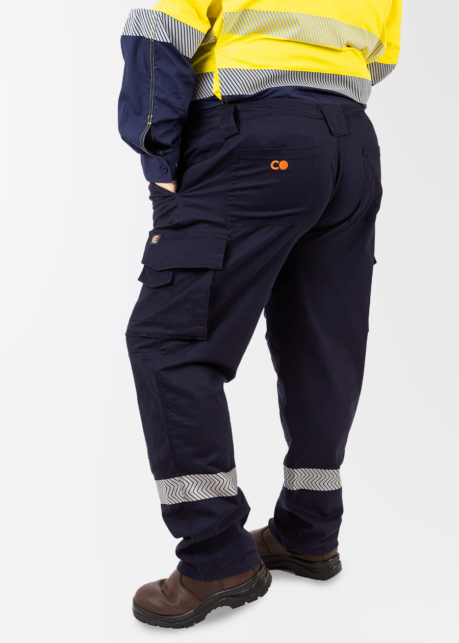 Alison ladies hi vis work cargo pants