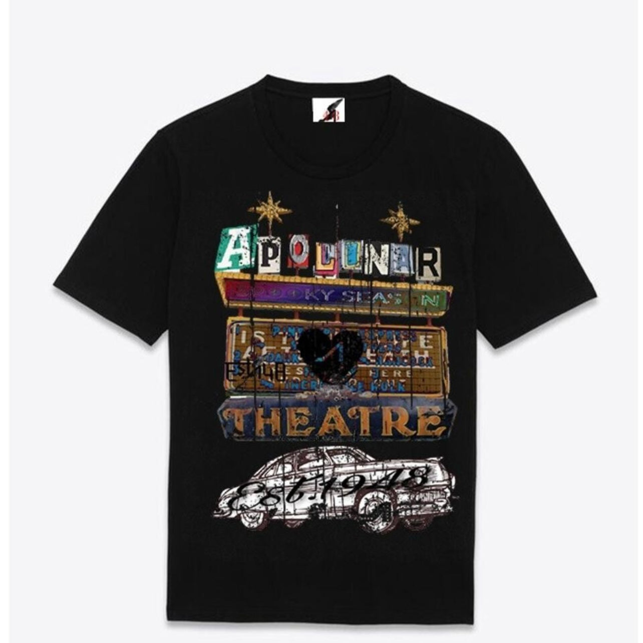 Apolinar Drive In Black Tee