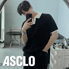 ASCLO  |Casual Style Unisex Street Style Bi-color Plain