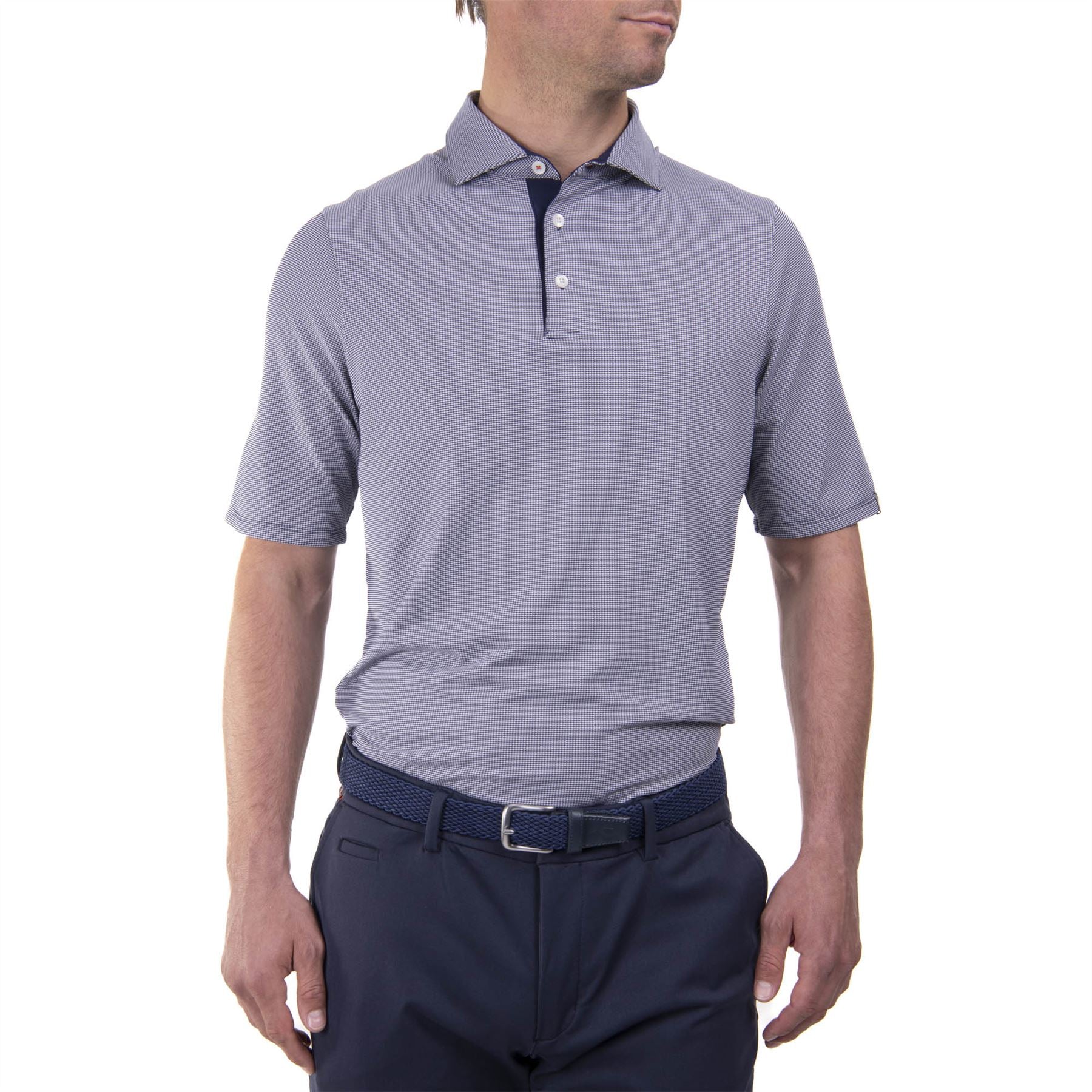 Ashton Comfort Fit Luxe Tech Polo Atlanta Blue - 2024