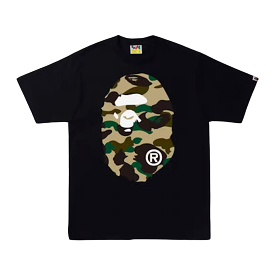 BAPE 1st Camo Big Ape Black Tee