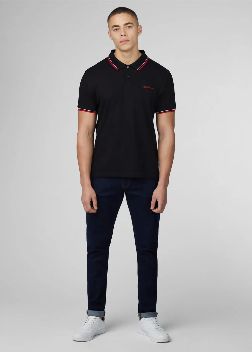 Ben Sherman Signature Polo Black