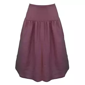 Beth Skirt / Plum Linen