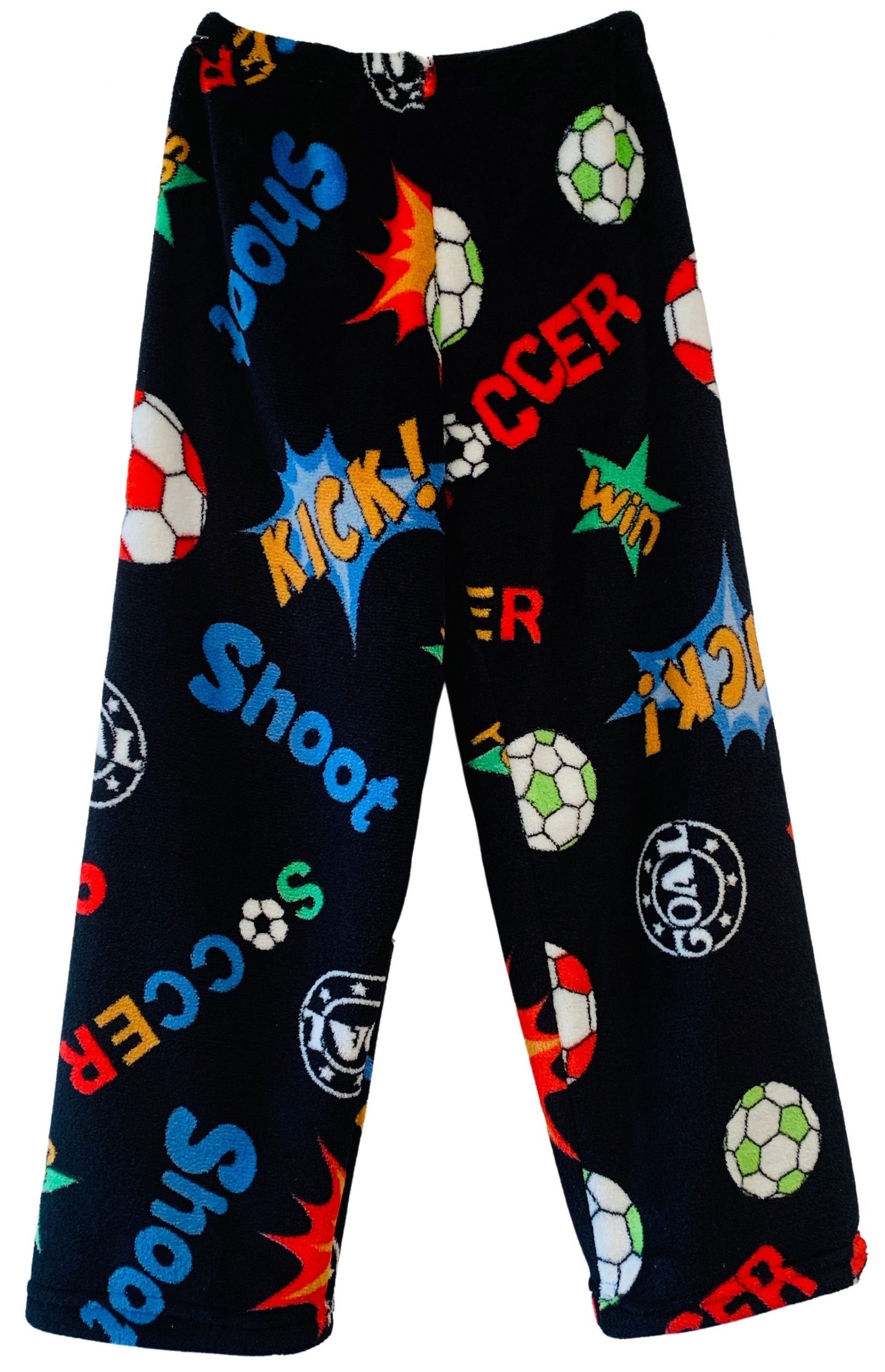 Black Soccer Shootout Pajama Pants