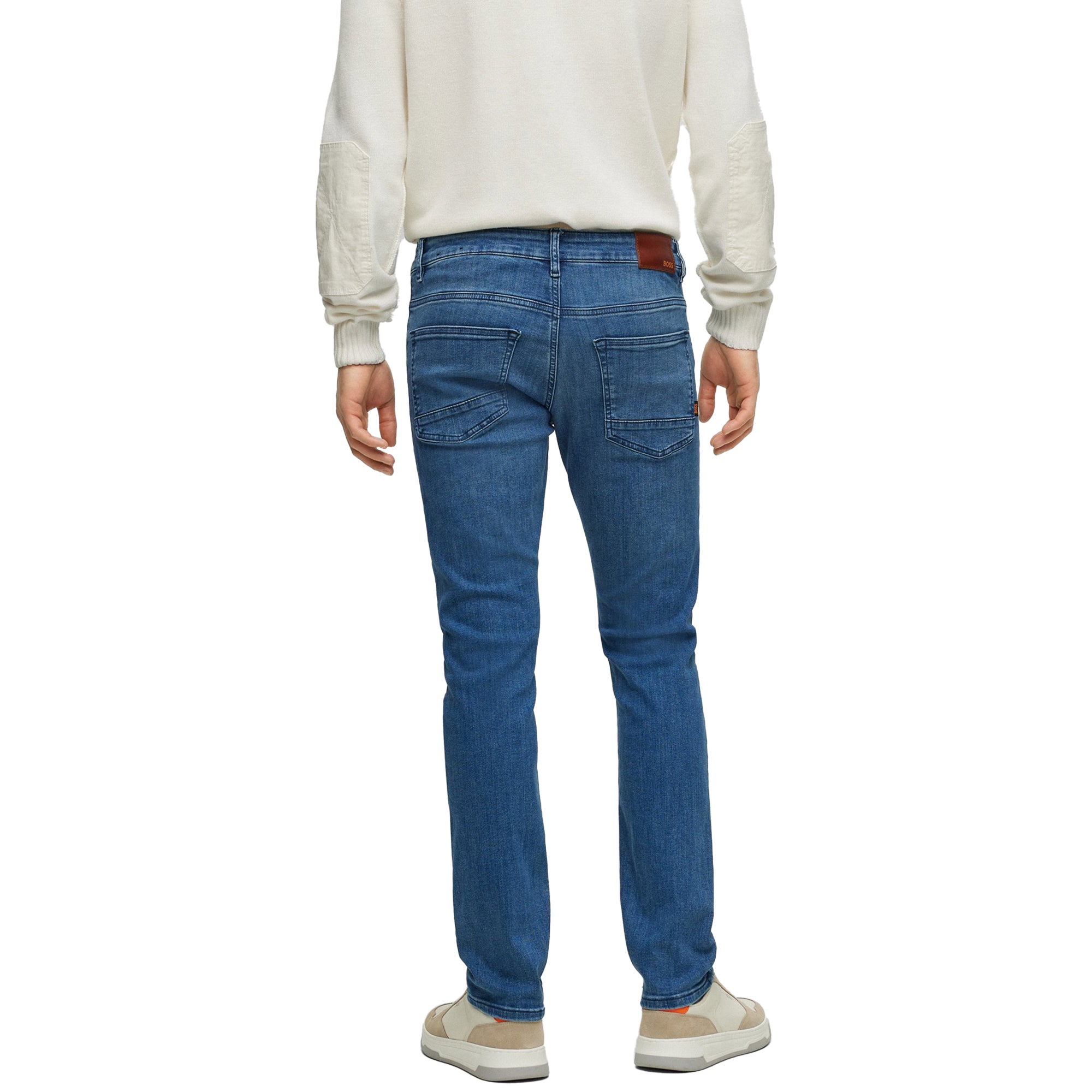 Boss Delaware Slim Fit Jeans - Film Light Blue Stretch