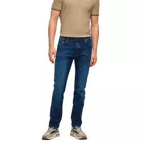 Boss Maine Regular Fit Jeans - Motive Mid Blue Stretch