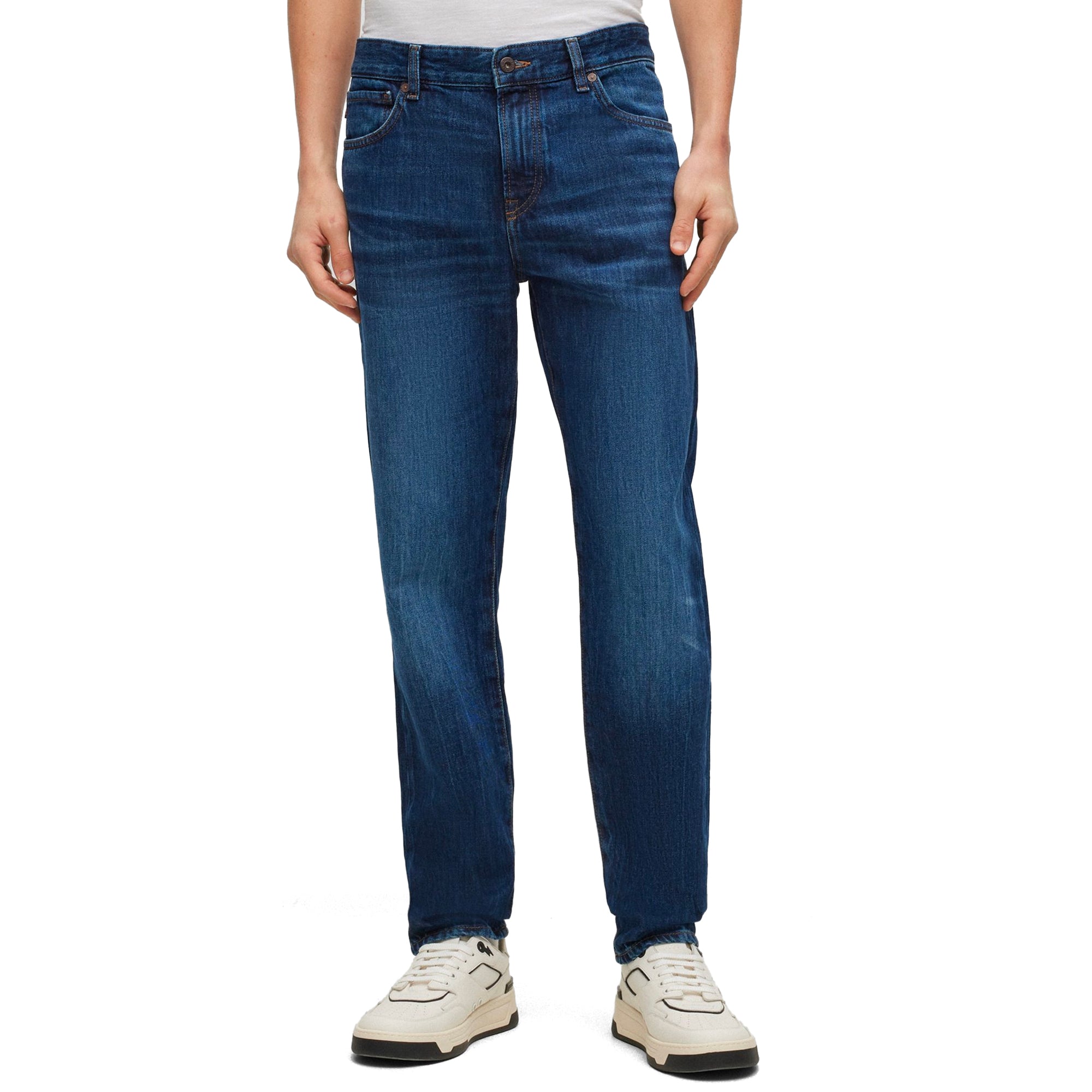 Boss ReMaine Regular Fit Jeans - Roots Dark Blue