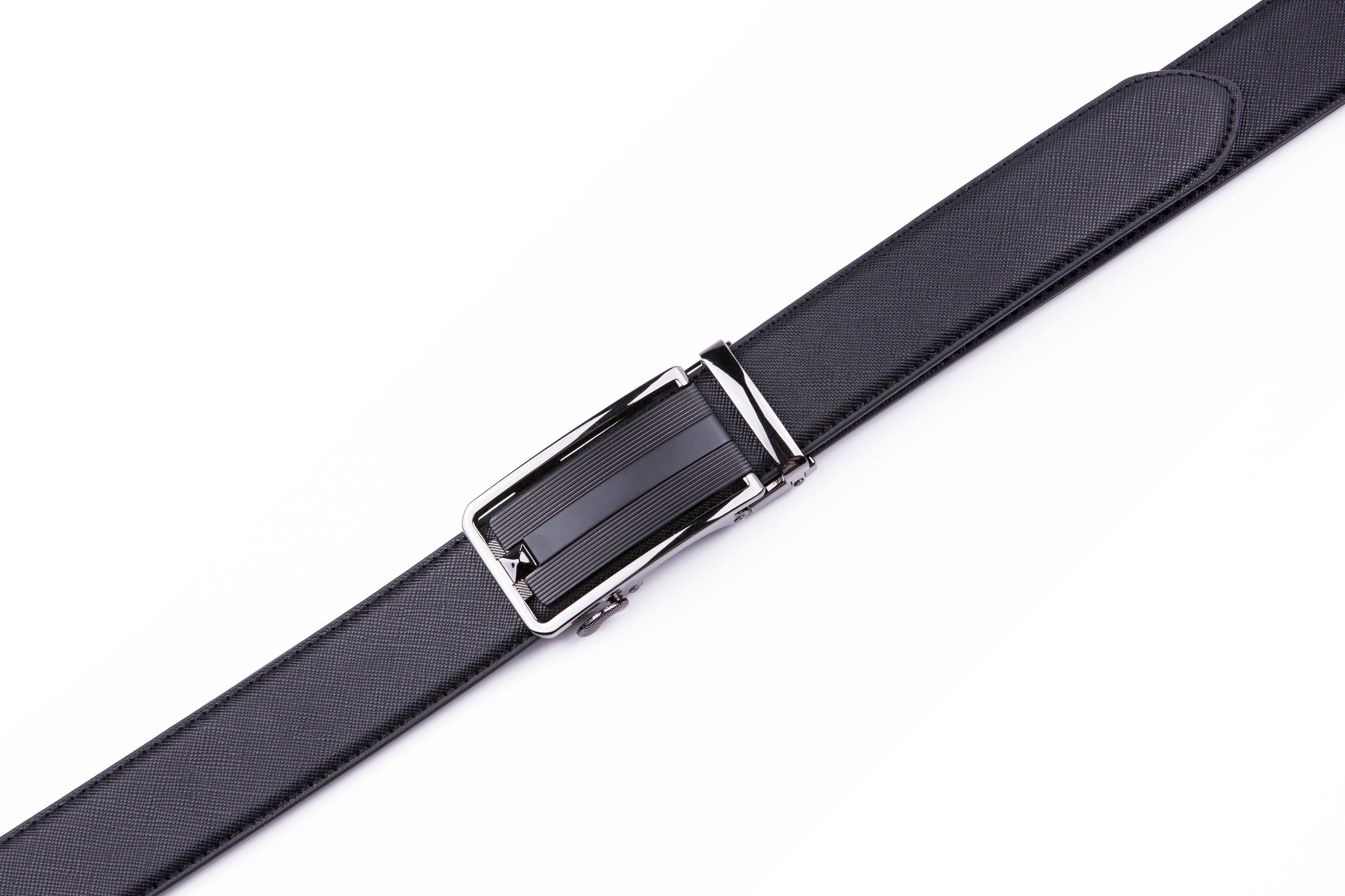 Braveman Men's Automatic Ratchet Buckle Leather Dress Belt