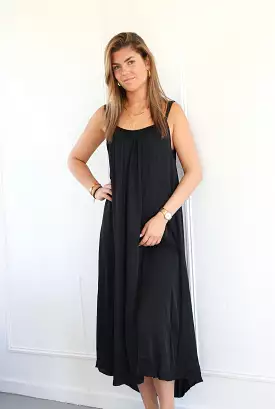 ByHan Ivy long dress zwart