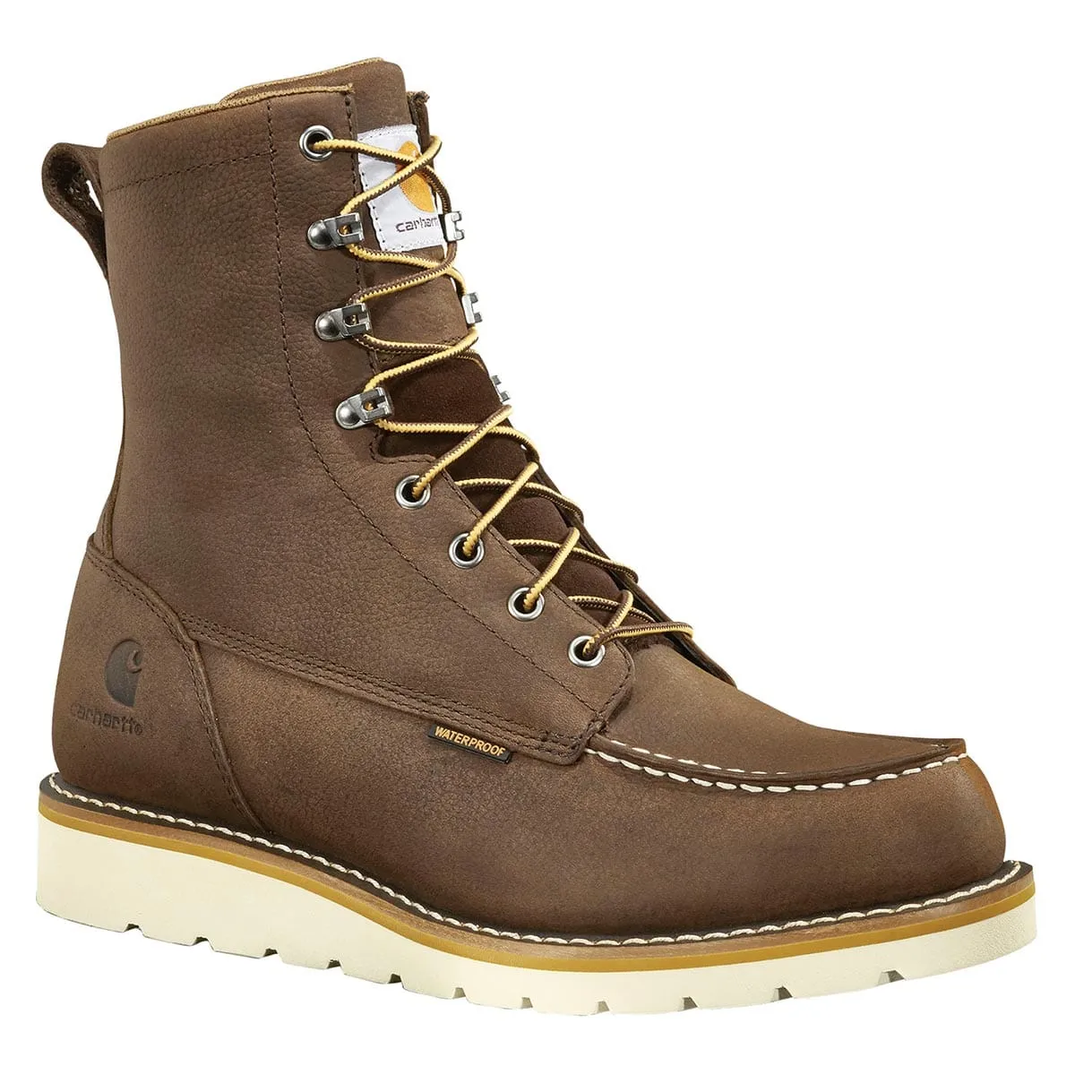 Carhartt Men's Waterproof 8 Moc Toe Wedge Boots - Brown