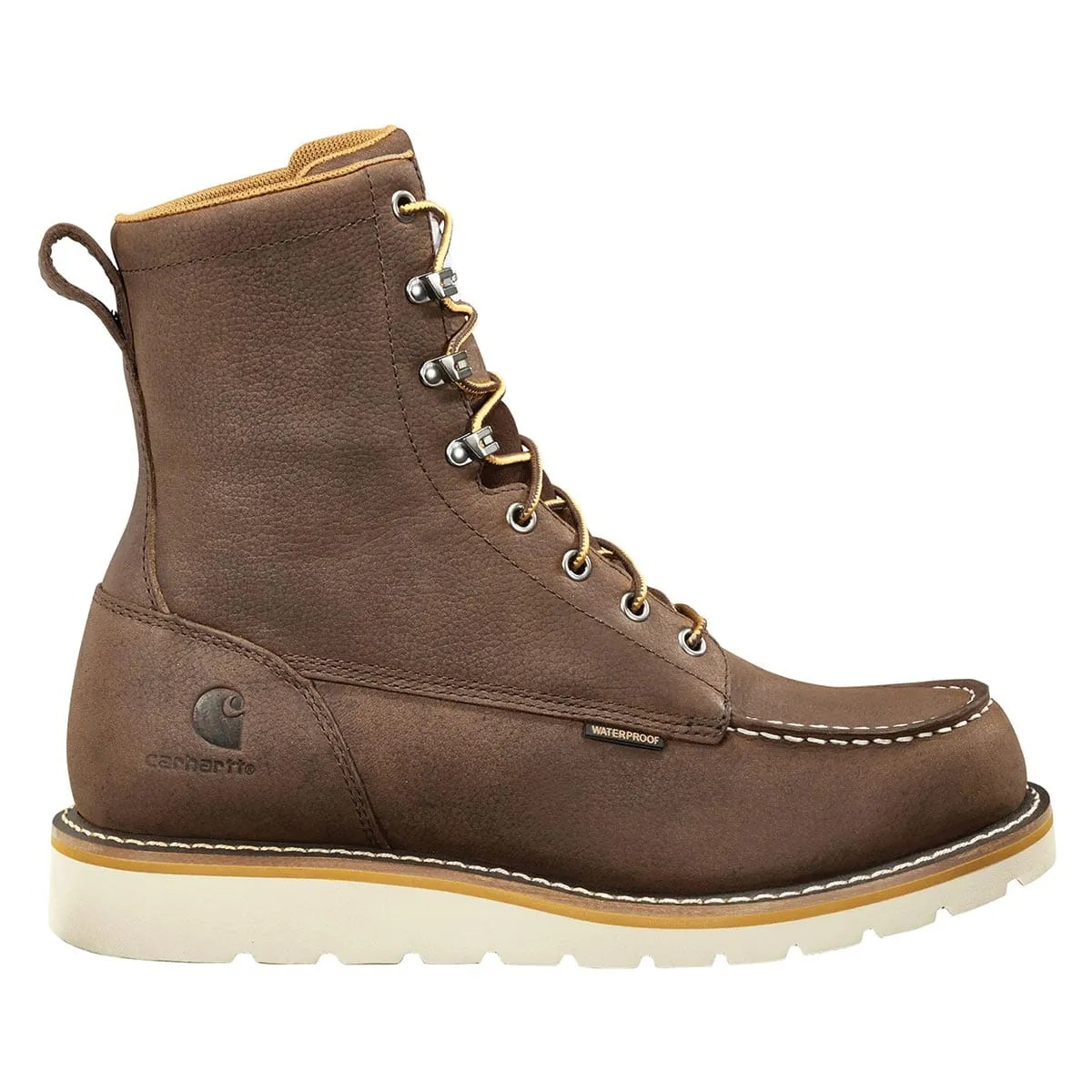 Carhartt Men's Waterproof 8 Moc Toe Wedge Boots - Brown