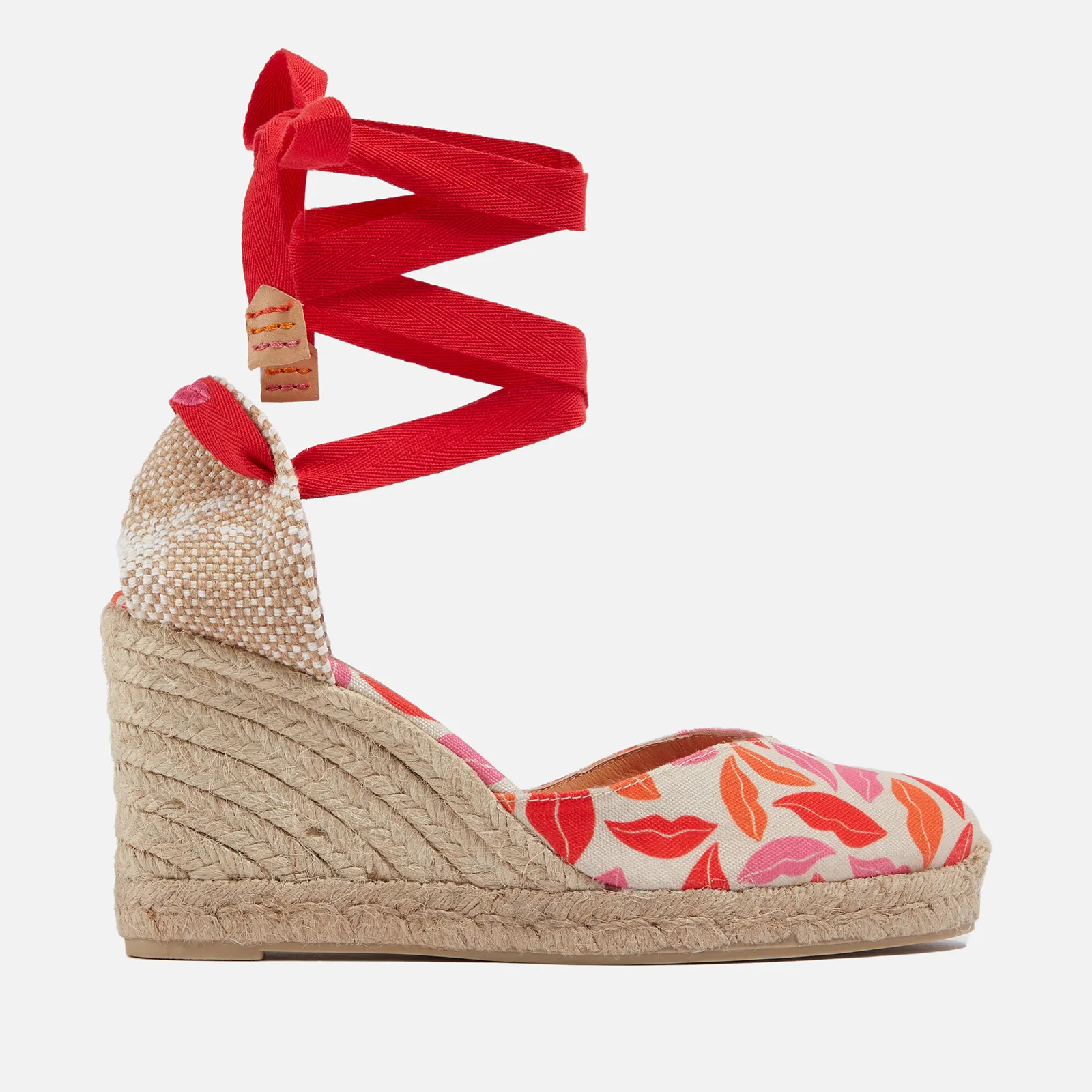 Castañer x Diane Von Furstenberg Women’s Chiara Canvas Wedge Espadrilles - UK 4 | Coggles