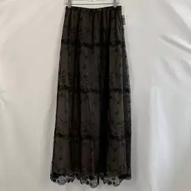 Chetta BNWT Long Black Lace Maxi Skirt