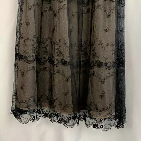 Chetta BNWT Long Black Lace Maxi Skirt