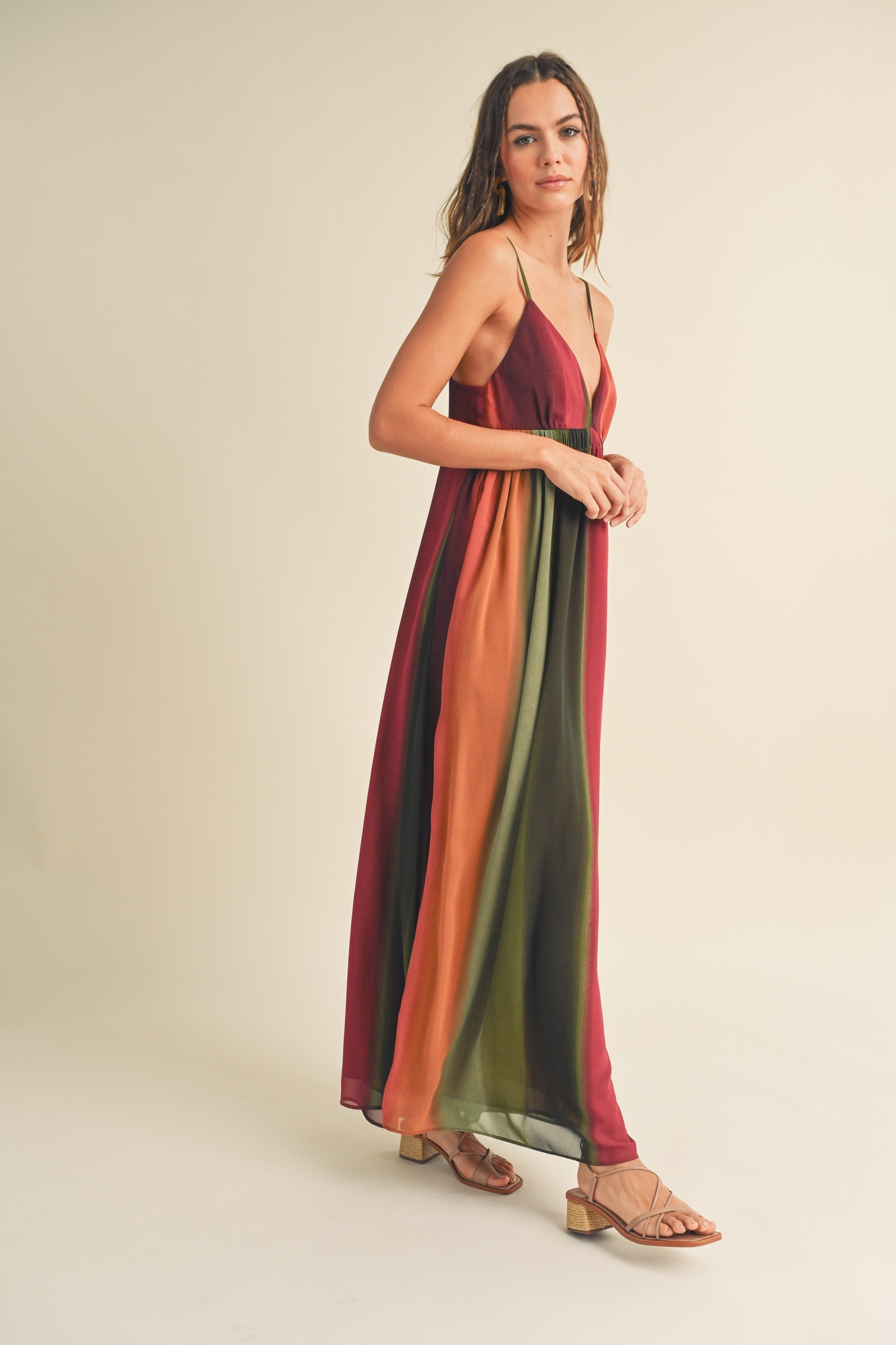 Chiffon Tie-Dye Long Dress