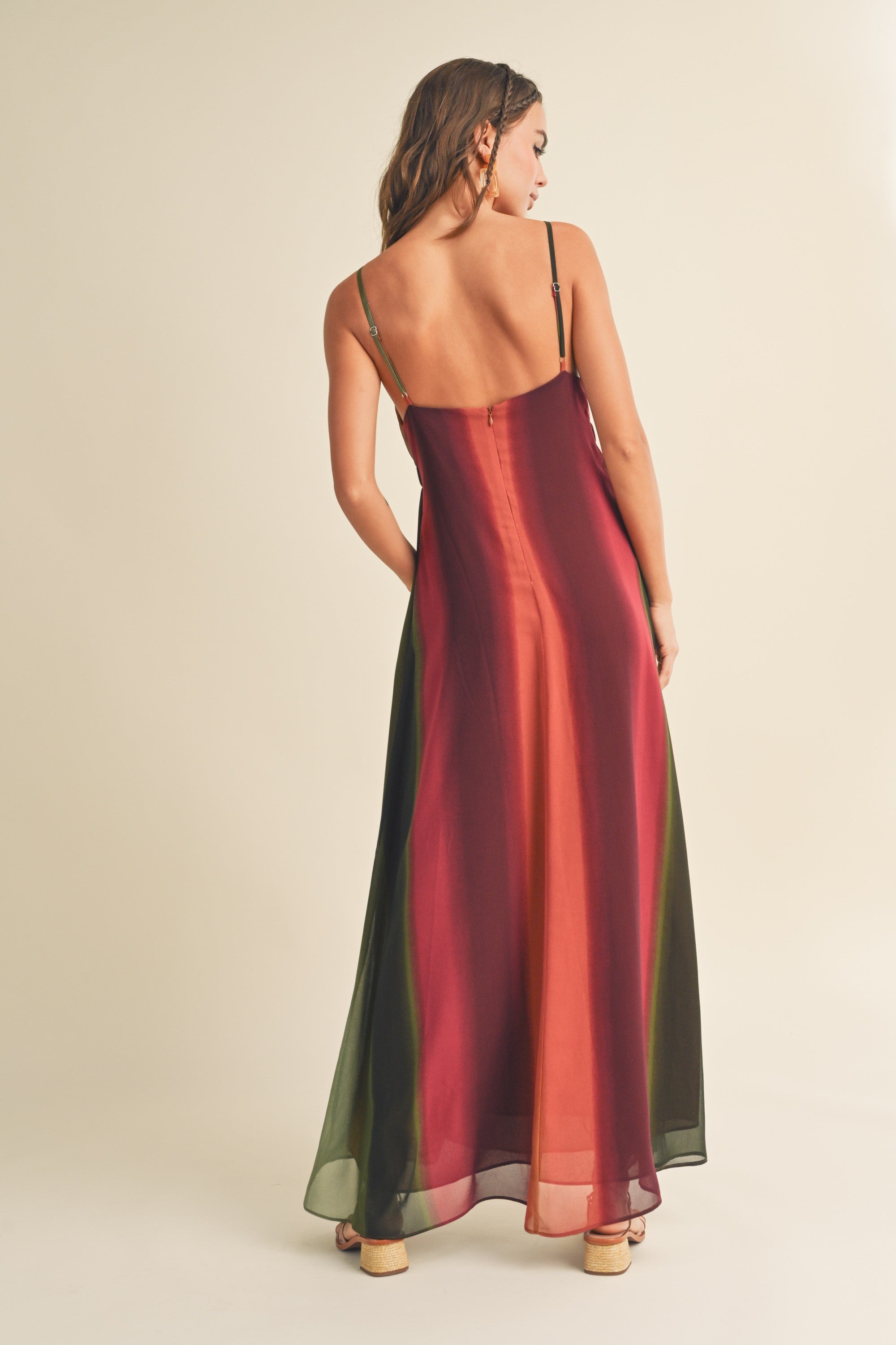 Chiffon Tie-Dye Long Dress