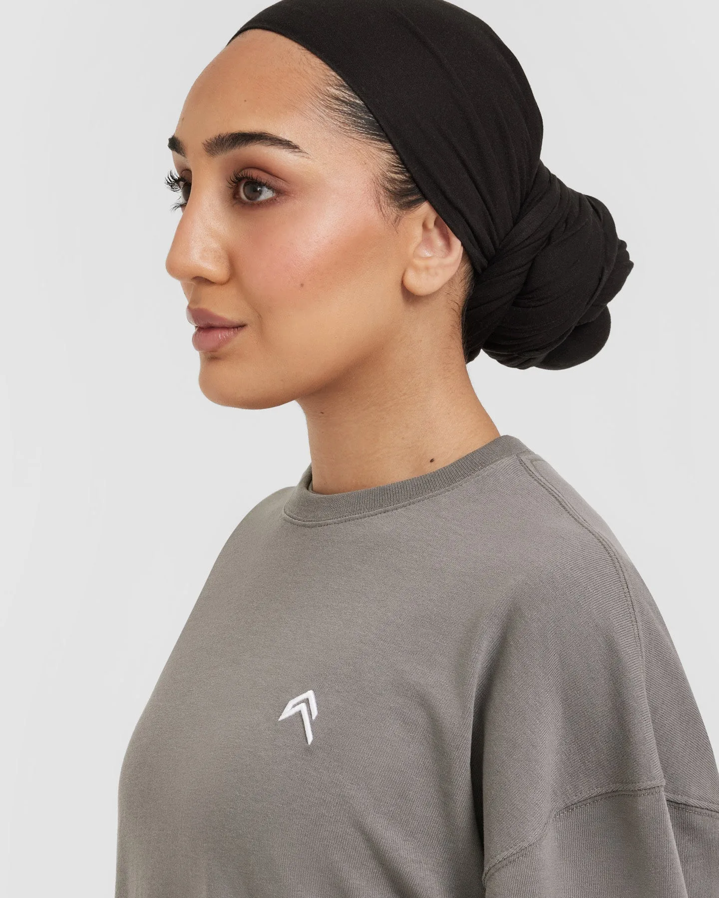 Classic Oversized Longline T-Shirt | Ash Grey