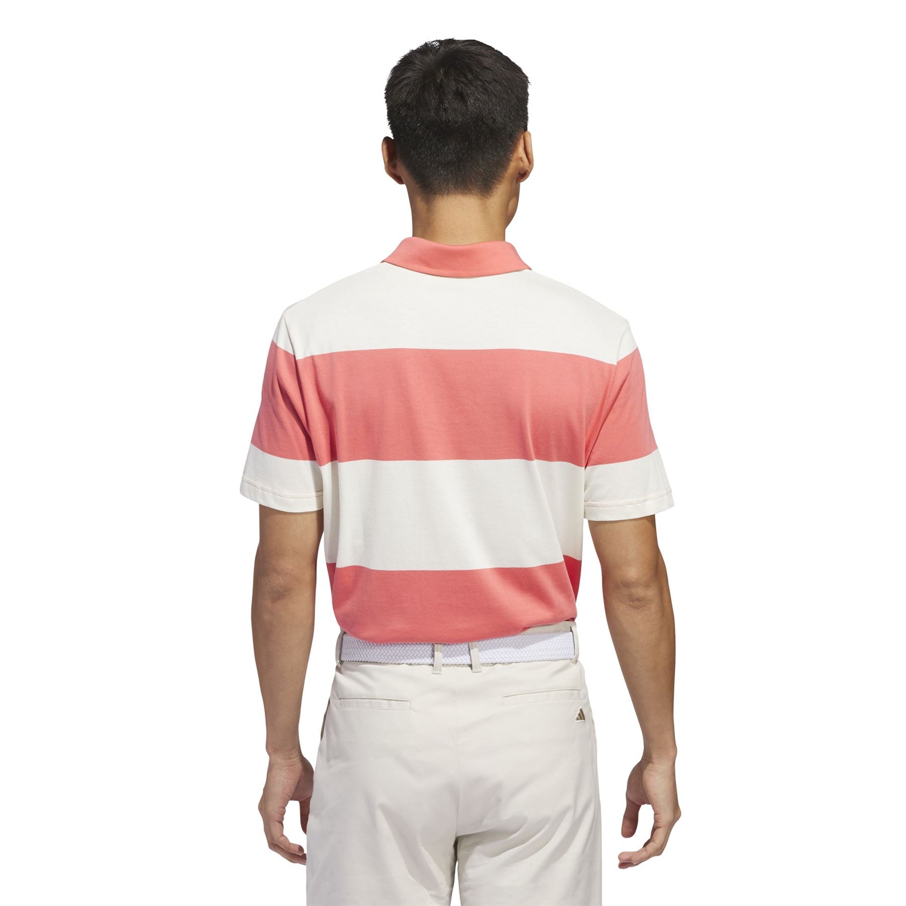 Colourblock Rugby Stripe Regular Fit Core Polo White/Pink - SS24