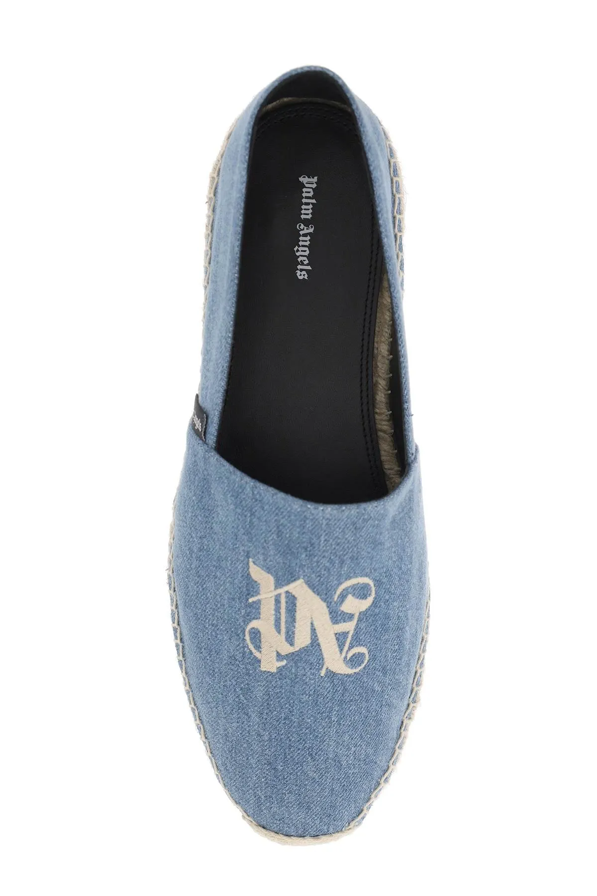 denim espadrilles with embroidered logo PMIB005R24DEN001 BLUE NO COLOR