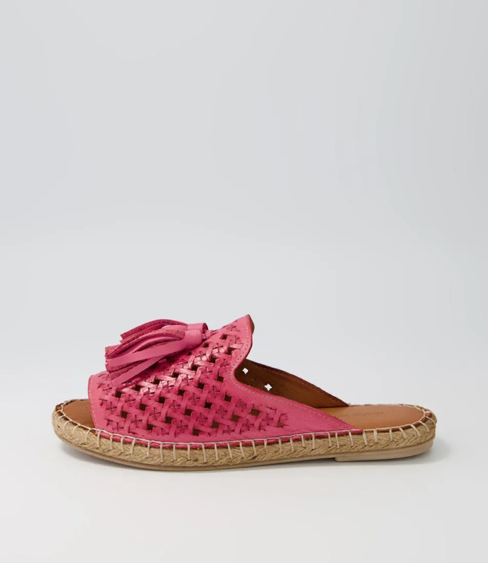 DIANA FERRARI Peggy Rose Leather Espadrilles