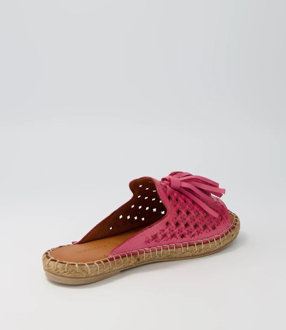 DIANA FERRARI Peggy Rose Leather Espadrilles