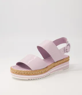 DJANGO & JULIETTE Atha Lilac Patent Leather Espadrilles