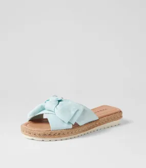 DJANGO & JULIETTE Stannis Pale Blue Fabric Espadrilles