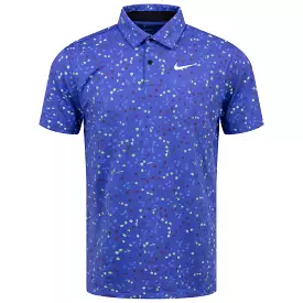 Dri-FIT Tour Stretch Micro Floral Polo Lapis Blue - W23