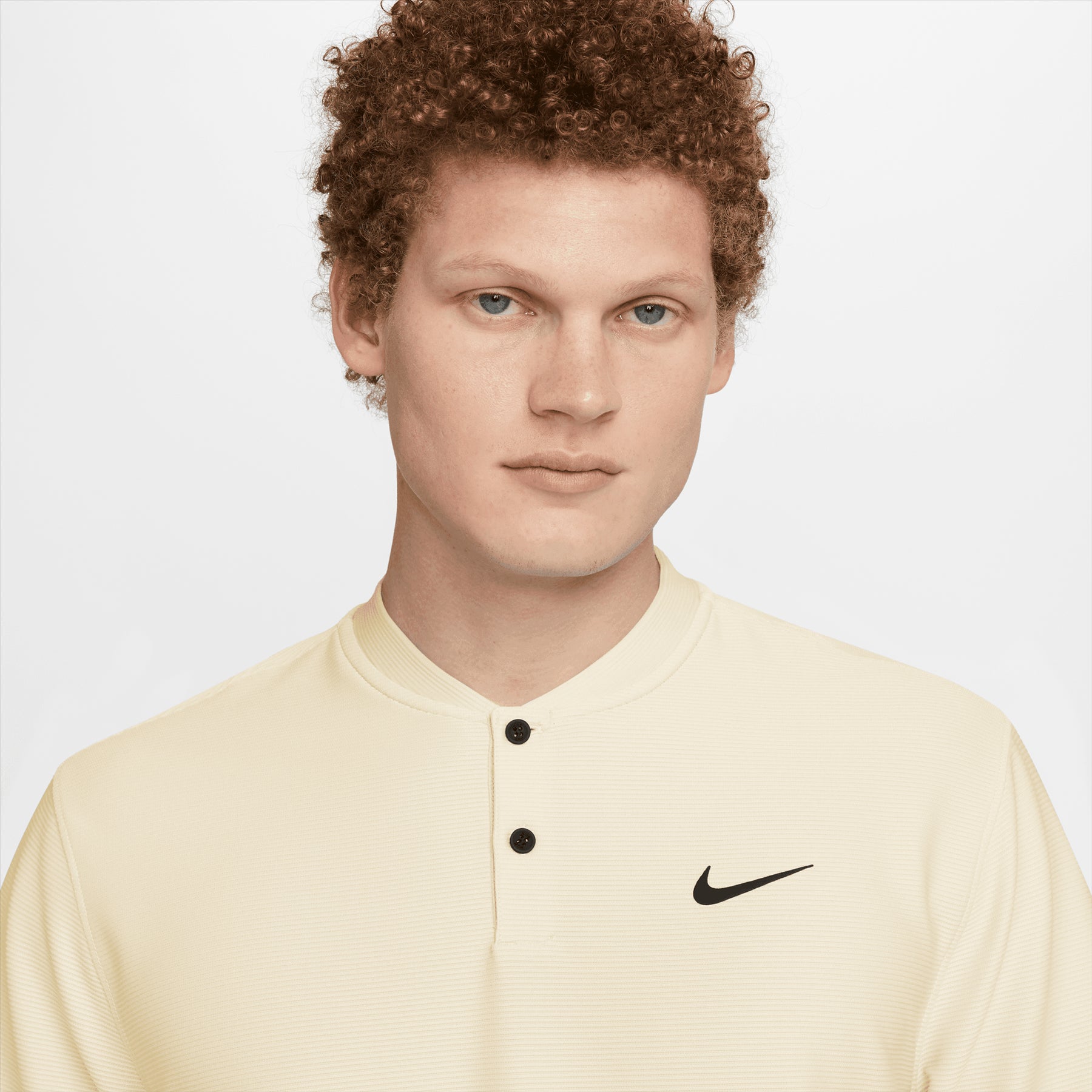 Dri-FIT Tour Texture Stripe Polo Coconut Milk Yellow - SS24