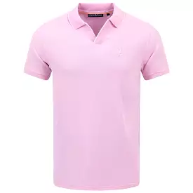 East Hills Johnny Collar Jacquard Polo Pastel Lavender - SS24