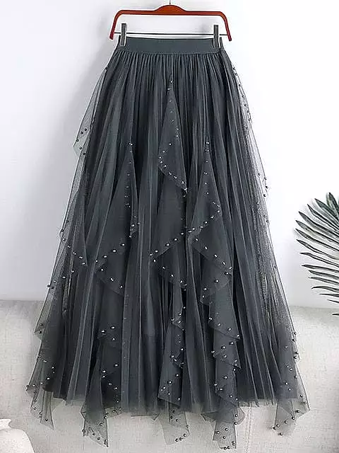 Elegant and Versatile Women's One-Size Swing Long Skirt