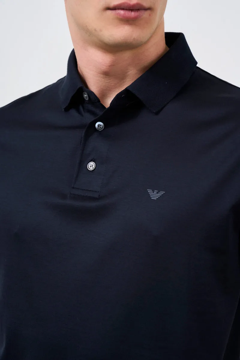 EMPORIO ARMANI Polo uomo con profili chevron