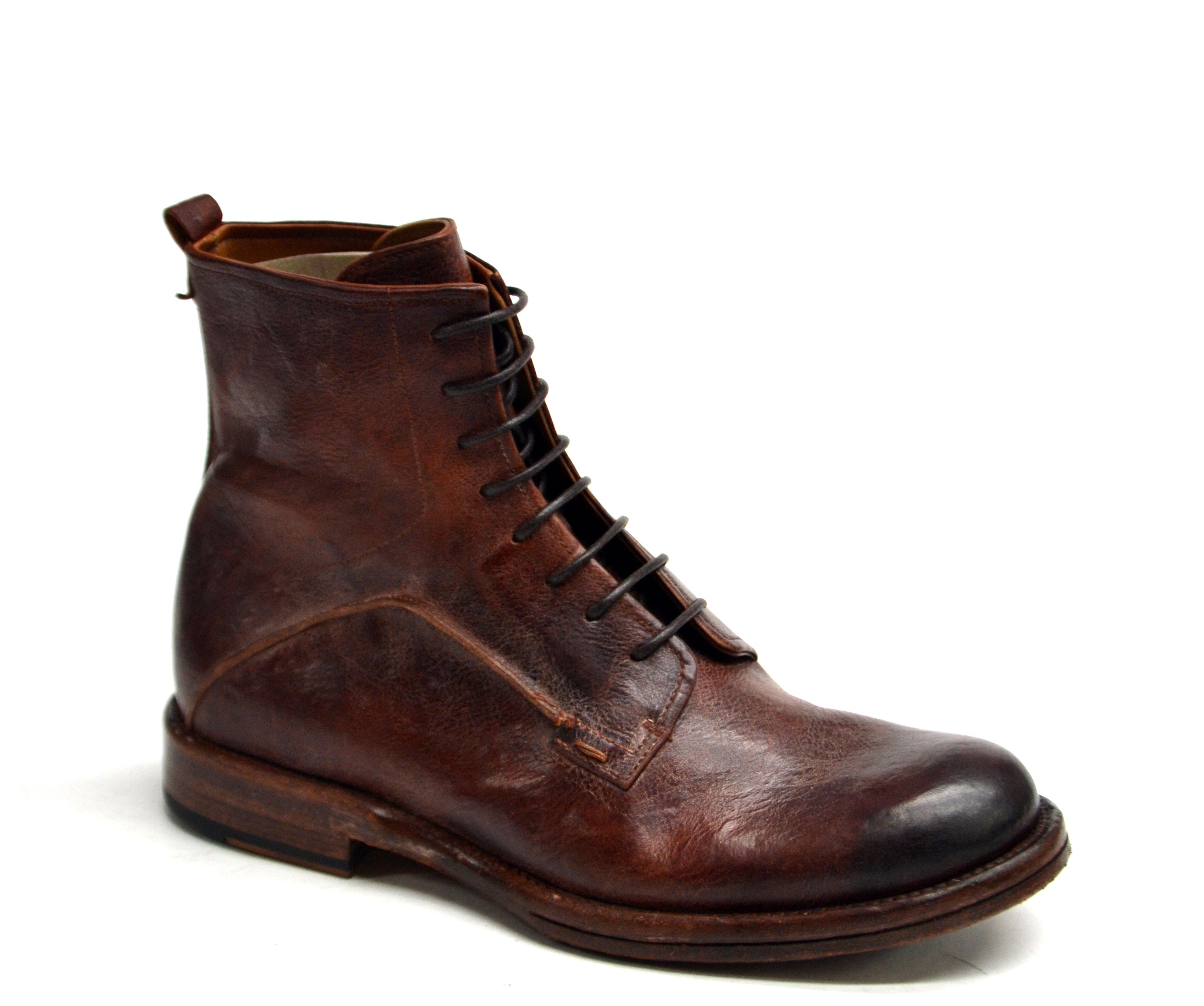 Eton Cognac Laced Boots