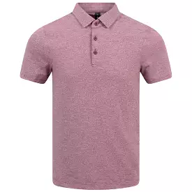 Evolution Stretch Pique Polo Heathered Red Merlot - SS24