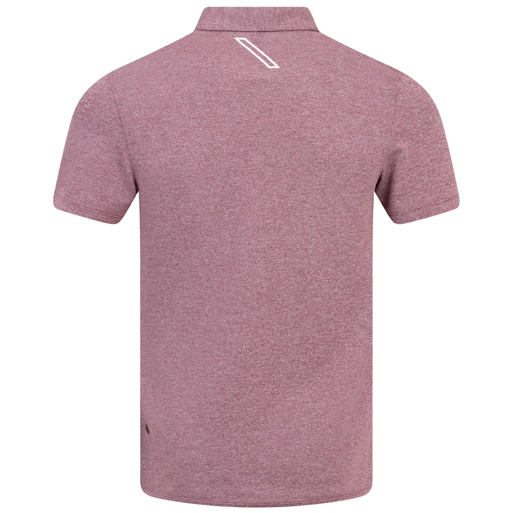 Evolution Stretch Pique Polo Heathered Red Merlot - SS24