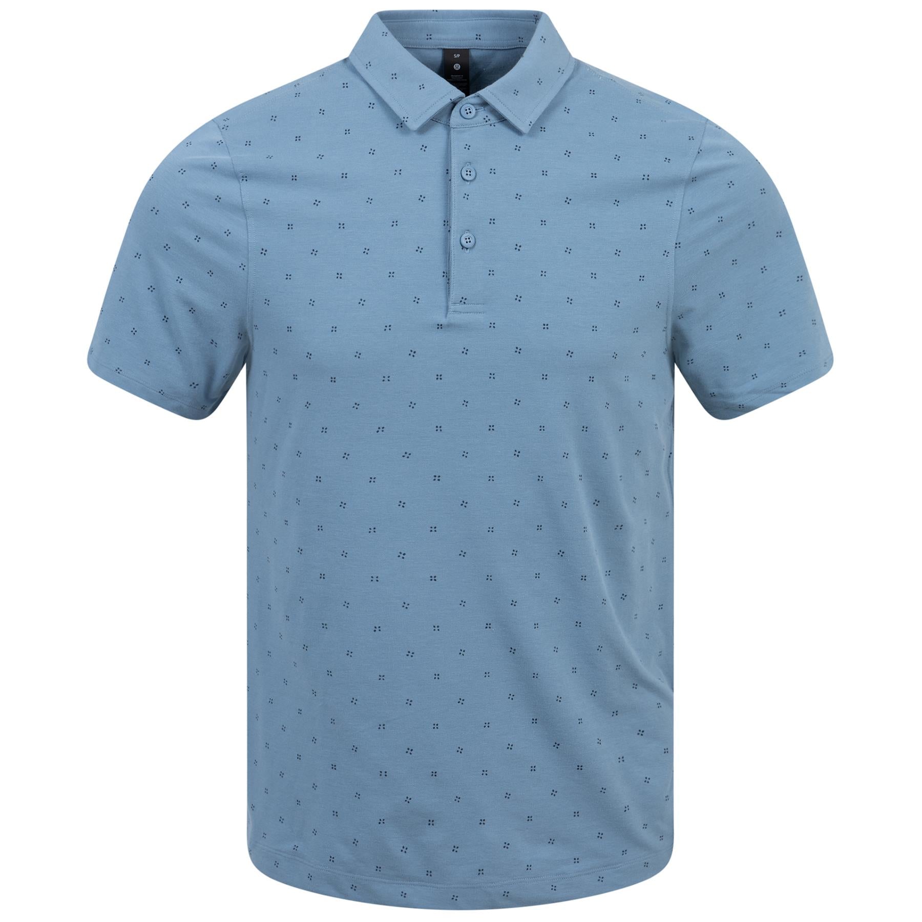 Evolution Stretch Print Polo Quad Dash/Utility Blue - SS24