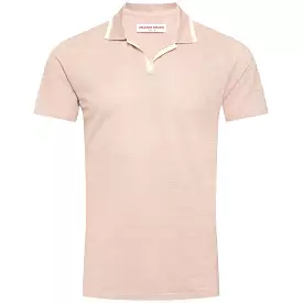 Felix Linen Pique Polo Seashell Pink - SS24