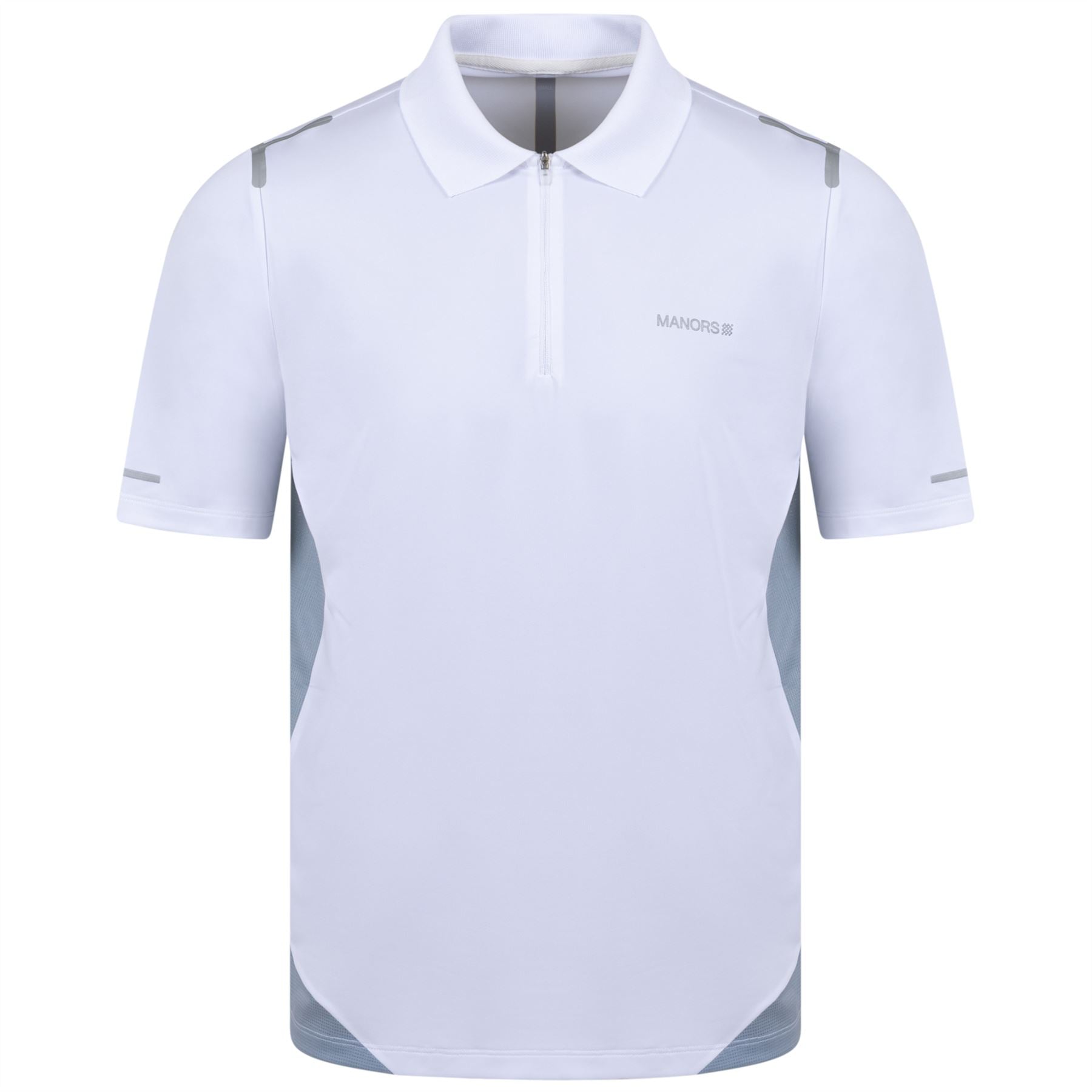 Frontier Quarter Zip Polo White - 2024