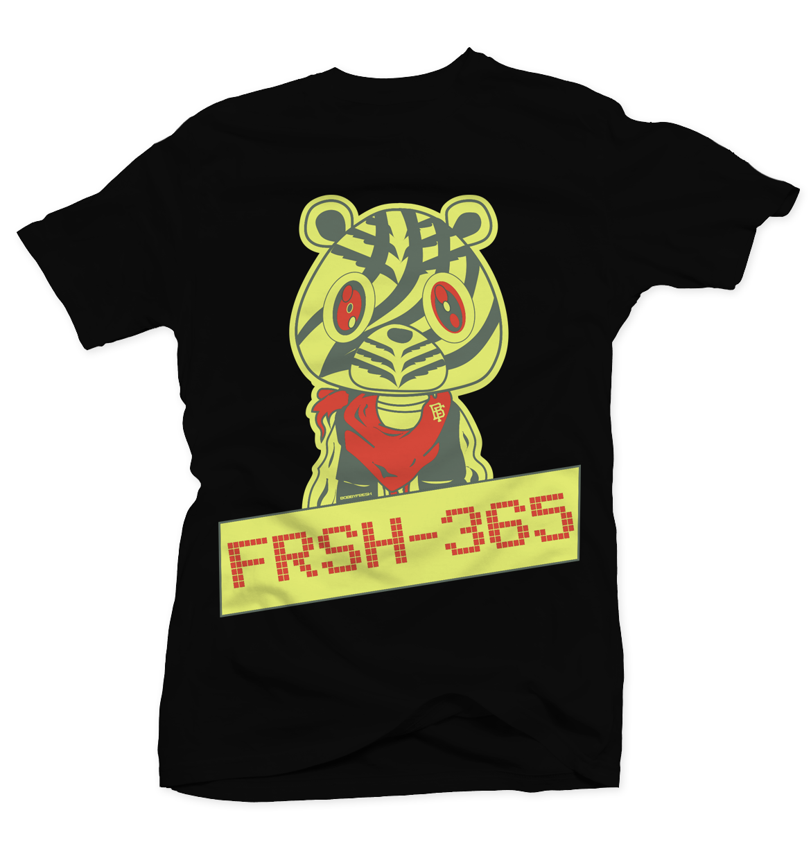 FRSH 365 Black Tee (Frozen Yellows)