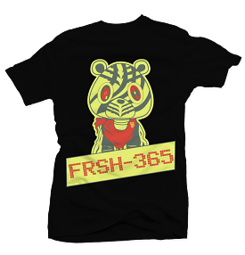 FRSH 365 Black Tee (Frozen Yellows)