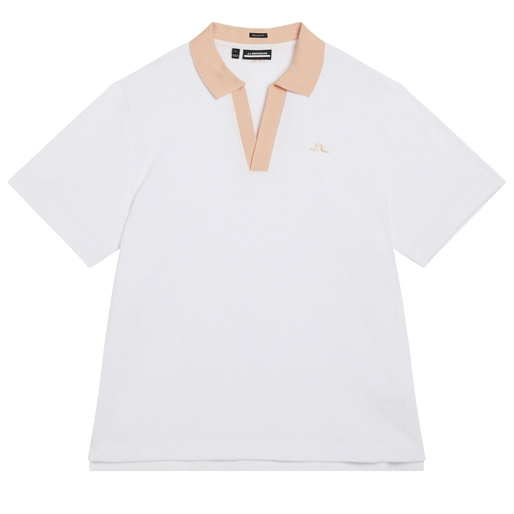 Gavin Pro Terry Relaxed Fit Polo White - W23