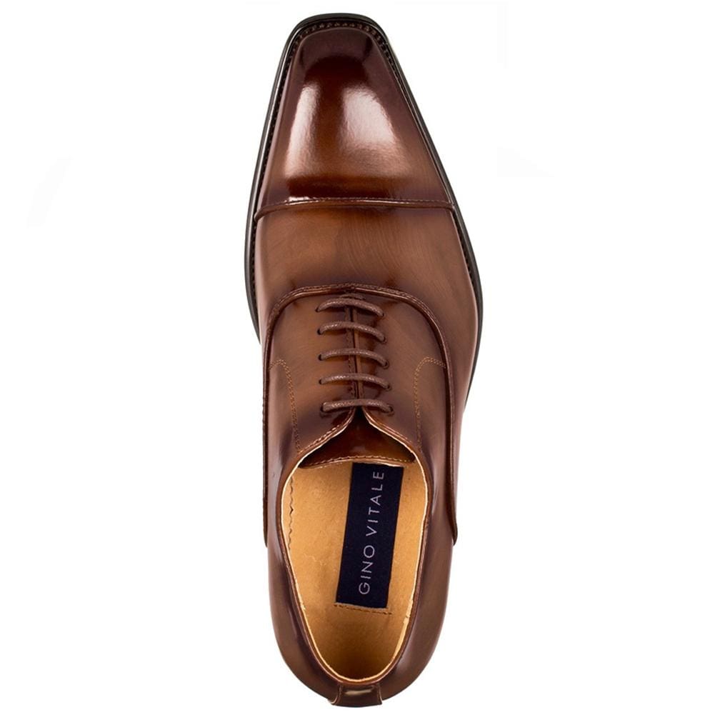 Gino Vitale Lace-up Cap Toe Dress Shoes