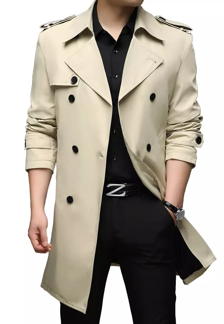 HAPPY FRIDAYS Men's Casual Trench Coats BC7987