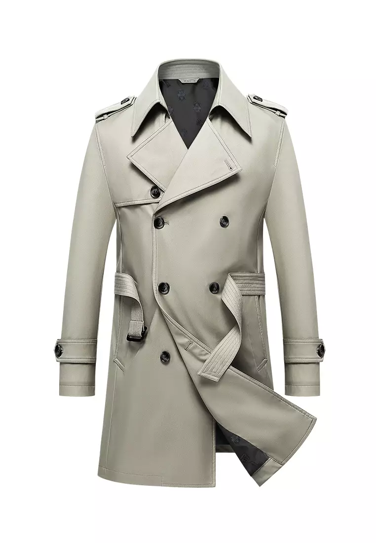 HAPPY FRIDAYS Men's Casual Trench Coats BC7987