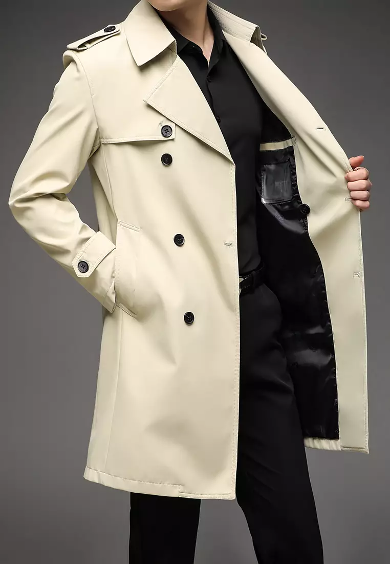 HAPPY FRIDAYS Men's Casual Trench Coats BC7987