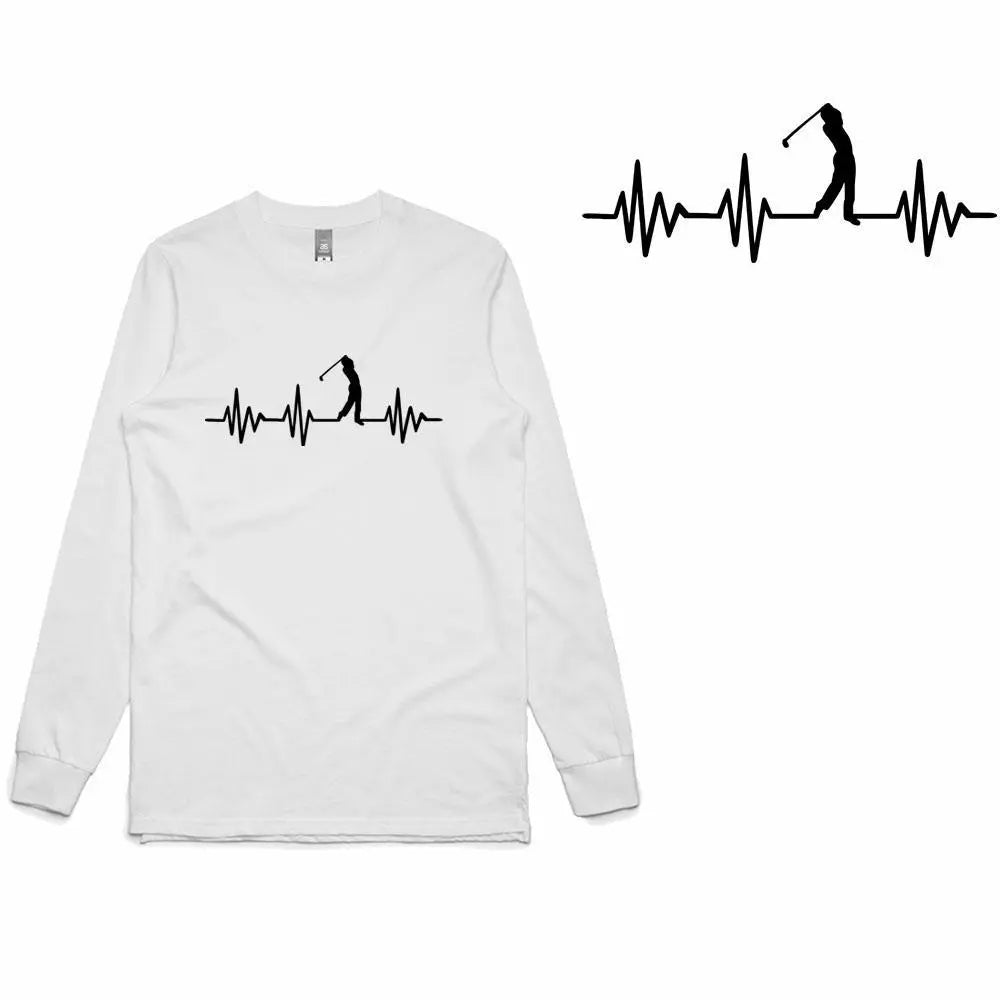 Heart Beats Golf Long Sleeve T-Shirt