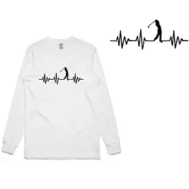 Heart Beats Golf Long Sleeve T-Shirt