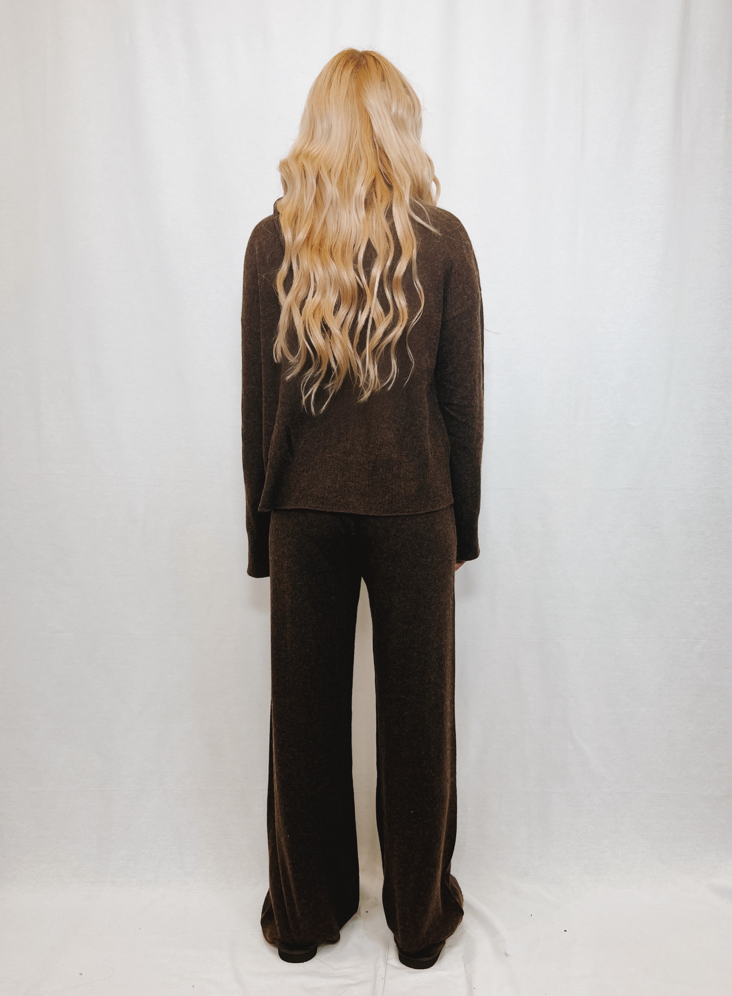 Heather Chocolate Cashmere Pant