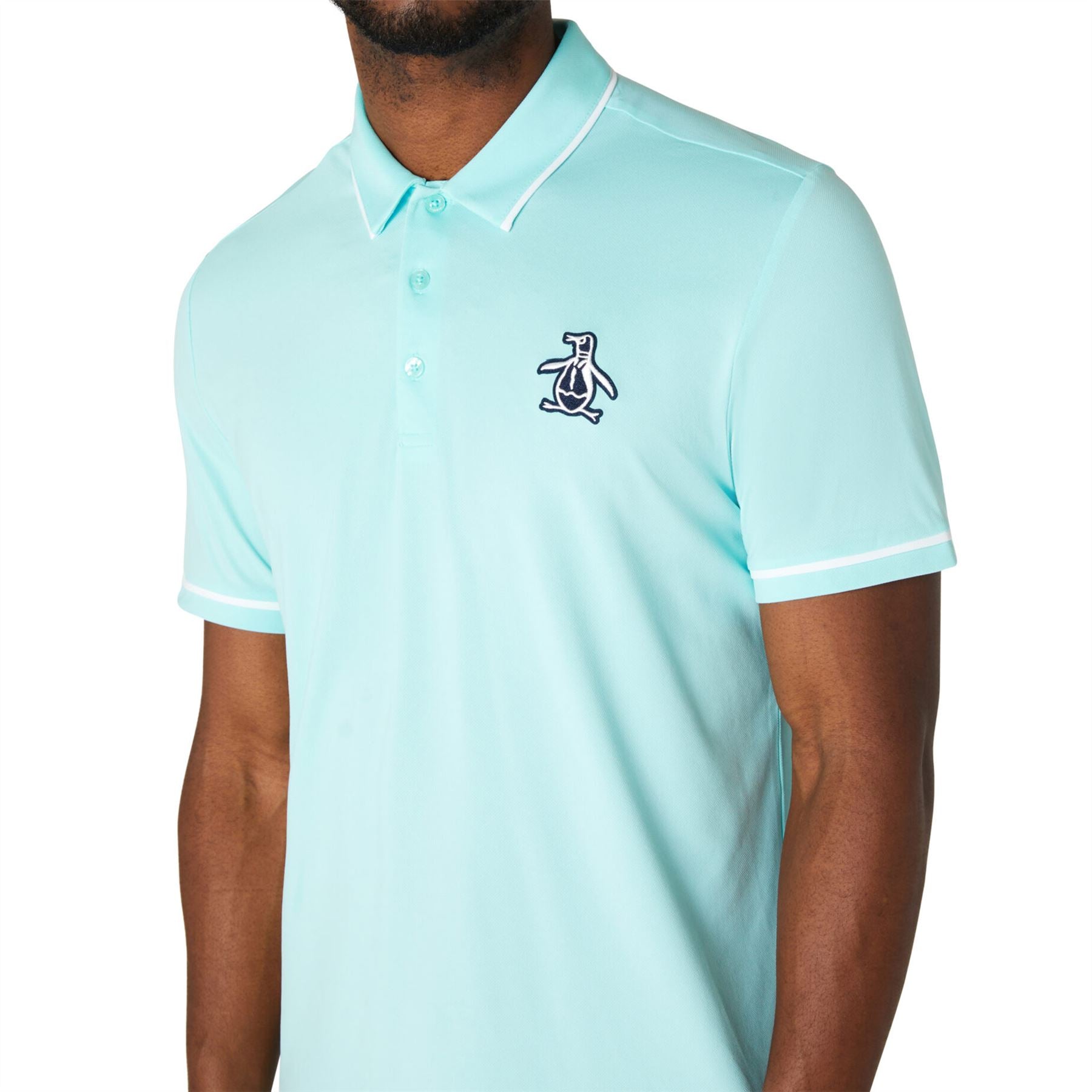 Heritage Oversize Pete Logo Polo Tanager Turquoise - SS24