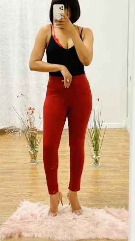 High waist pull on Pants